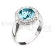 Piercionek SWAROVSKI ELEMENTS 35026.3 lt.turquoise