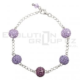 Bransoletka SWAROVSKI ELEMENTS 33067.3 violet